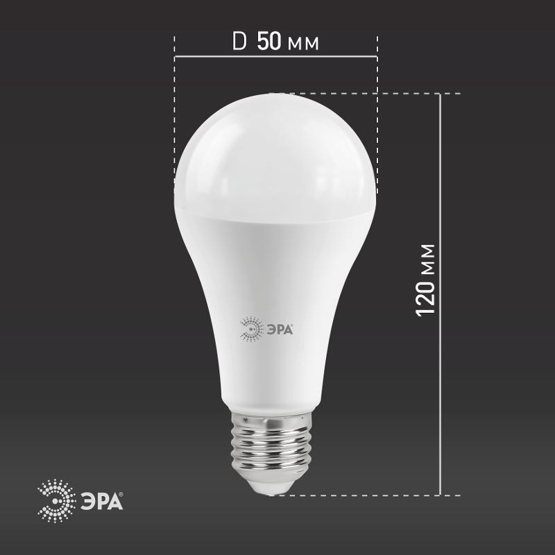 Лампа светодиодная LED A65-30W-827-E27 (диод, груша, 30Вт, тепл, E27) (10/100/1200) | Б0048015 | ЭРА — миниатюра 5