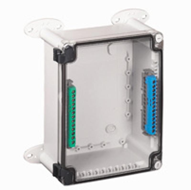 Коробка промышленная пластиковая - IP55 - IK07 - RAL 7035 - 155x110x74 мм - прозрачная крышка — миниатюра 3
