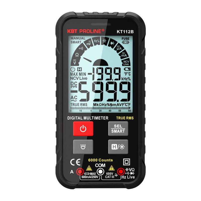 Мультиметр цифровой SMART с True RMS KT 112В PROLINE | 86326 | КВТ — КВТ