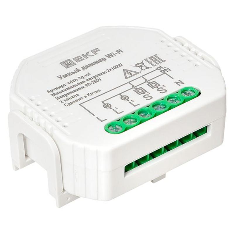 Умный диммер в подрозетник 2-канальный Wi-Fi  Connect |sdsh-2g-wf| EKF — миниатюра 20