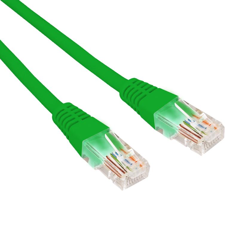 Патч-корд U/UTP CAT 6, RJ45-RJ45, 26AWG, LSZH, зеленый, 0.3м REXANT | 02-0296-03 | REXANT — фото 1 | Sento