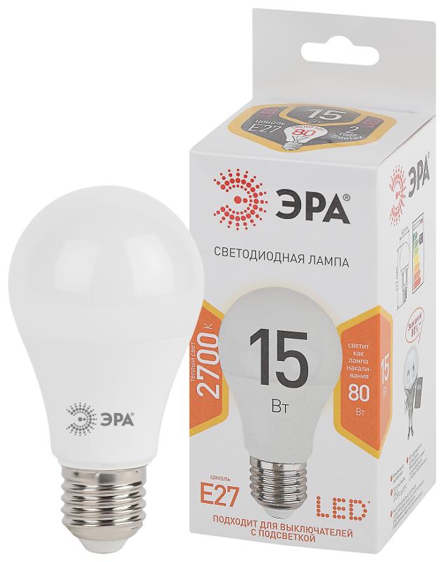 Лампа светодиодная LED 15Вт Е27 220В 2700К smd A60 груша | Б0020592 | ЭРА — миниатюра 5