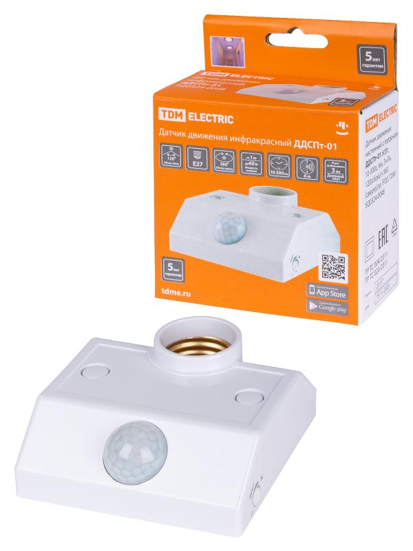 ДДСПт-01 60Вт, 10-300с, 6м, 3+Лк, 120(сбоку)+360(сверху)гр, IP20, | SQ0324-0048 | TDM — TDM ELECTRIC
