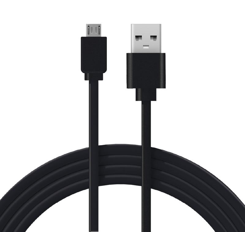 USB кабель универсальный microUSB шнур плоский 1 м черный | 18-4270 | REXANT — фото 1 | Sento