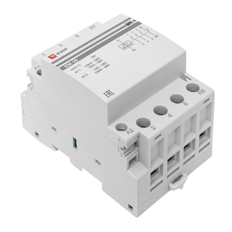 Контактор модульный КМ 20А 3NО+NC (3 мод.) EKF PROxima | km-3-20-31 | EKF — миниатюра 7