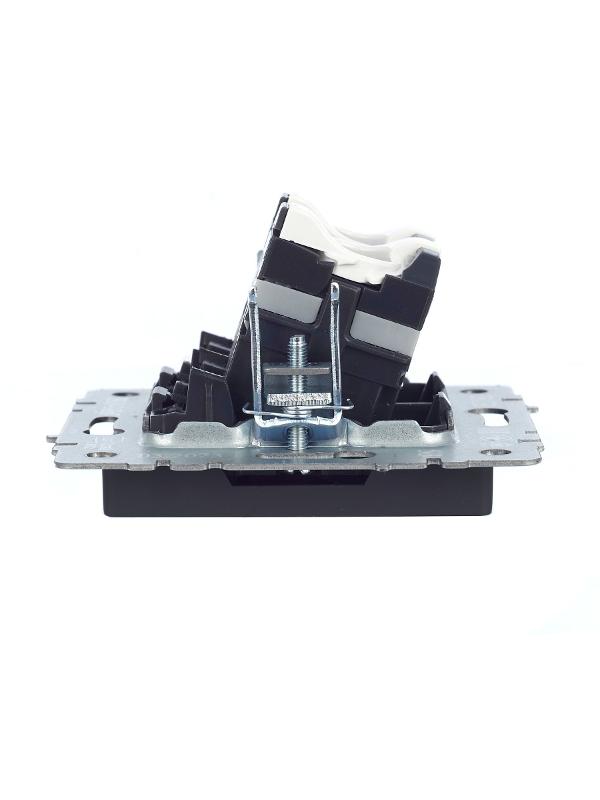 BRITE Розетка компьютерная 2-ая RJ45 кат.5E РК10-2-БрГ графит  | BR-K20-1-K53 | IEK — миниатюра 15