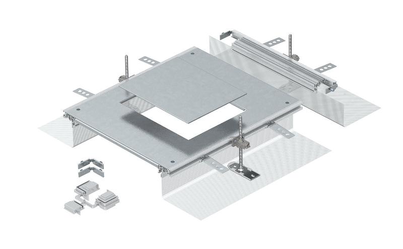 Монтажная секция для канала OKA-G 40140 для лючка GES6 (сталь) (OKA-G A 40140 6) | 7424322 | OBO Bettermann — OBO Bettermann