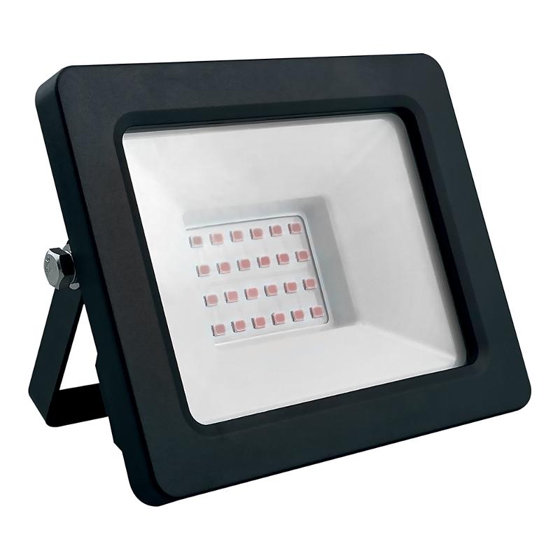 Прожектор светодиодный 30W красный AC220V/50Hz IP65, в черном компактном корпусе, LL-903 | 41519 | FERON — Feron