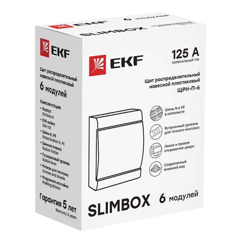 Щит распределительный навесной ЩРН-П-6 "SlimBox" IP41 EKF PROxima|sb-n-6|EKF — миниатюра 2