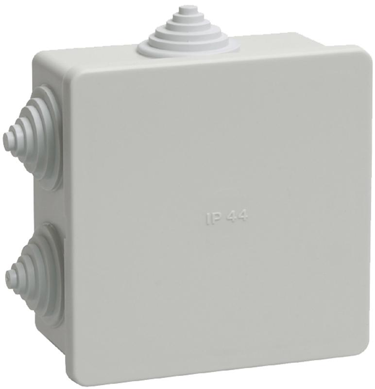 Коробка распределительная КМ41235 для о/п 85х85х40 мм IP44 (RAL7035, 6 гермовводов) | UKO11-085-085-040-K41-44 | IEK — IEK (ИЭК)