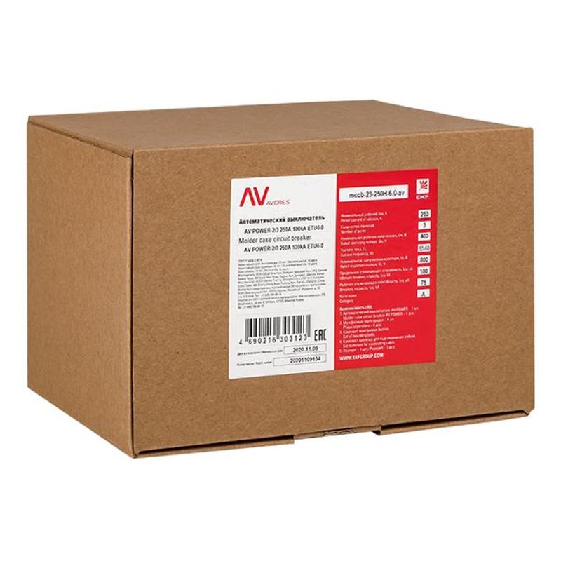 Выключатель автоматический AV POWER-2/3 250А 100kA ETU6.0 AVERES | mccb-23-250H-6.0-av | EKF — миниатюра 11