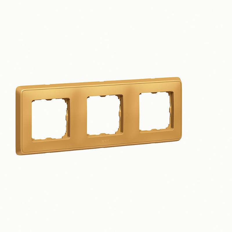Cariva DIY Рамка 3 поста мат.золото | 695983 | Legrand — Legrand