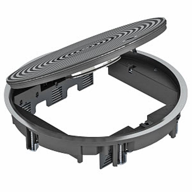 Лючок GRAF9-2 U (серебристый,черный) (GRAF9-2 U 9011) | 7405750 | OBO Bettermann — миниатюра 2