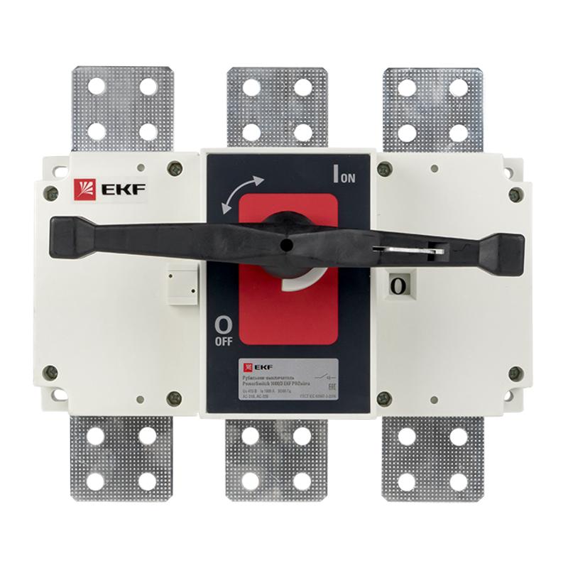 Рубильник-выключатель 1600A 3P c рукояткой управления для прямой установки PowerSwitch | psds-1600-3 | EKF — миниатюра 2