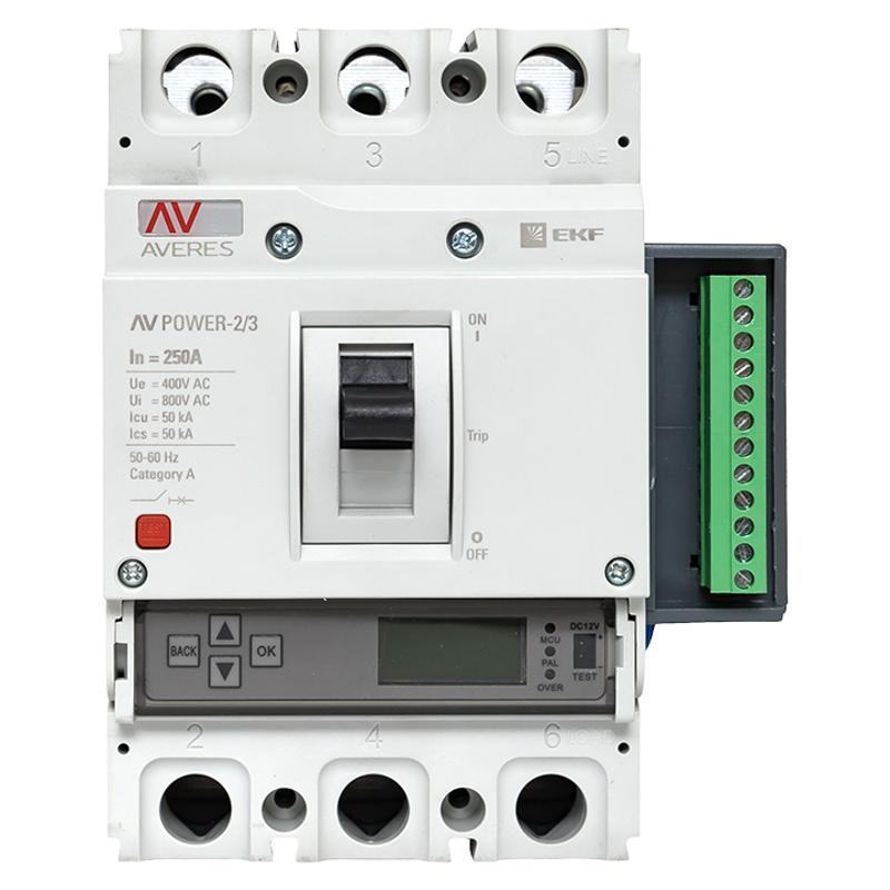 Выключатель автоматический AV POWER-2/3 250А 50kA ETU6.2 | mccb-23-250-6.2-av | EKF — миниатюра 4