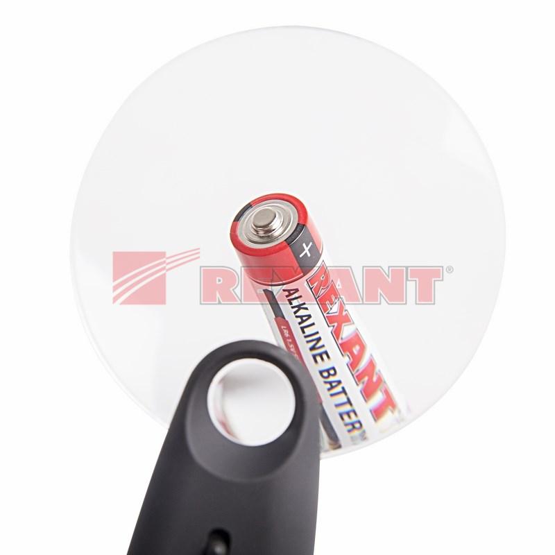 Лупа ручная 2х/6х с подсветкой LED | 12-0408 | REXANT — миниатюра 2