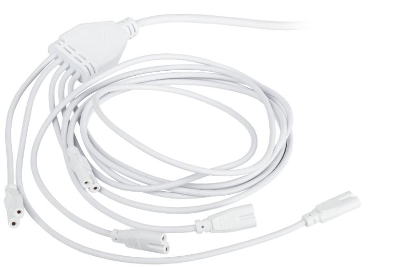 Разветвитель сетевой для фитолампы  FITO 5х IEC C7 (2 pin) 2 м для подключения 5 светильников | Б0060525 | ЭРА — миниатюра 4