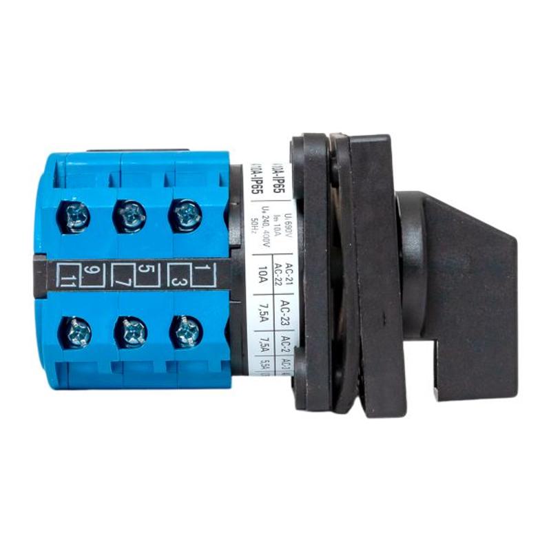Переключатель кулачковый ПК-1-94 10А 4P для амперметра IP65 | pk-1-94-10-65 | EKF — миниатюра 3