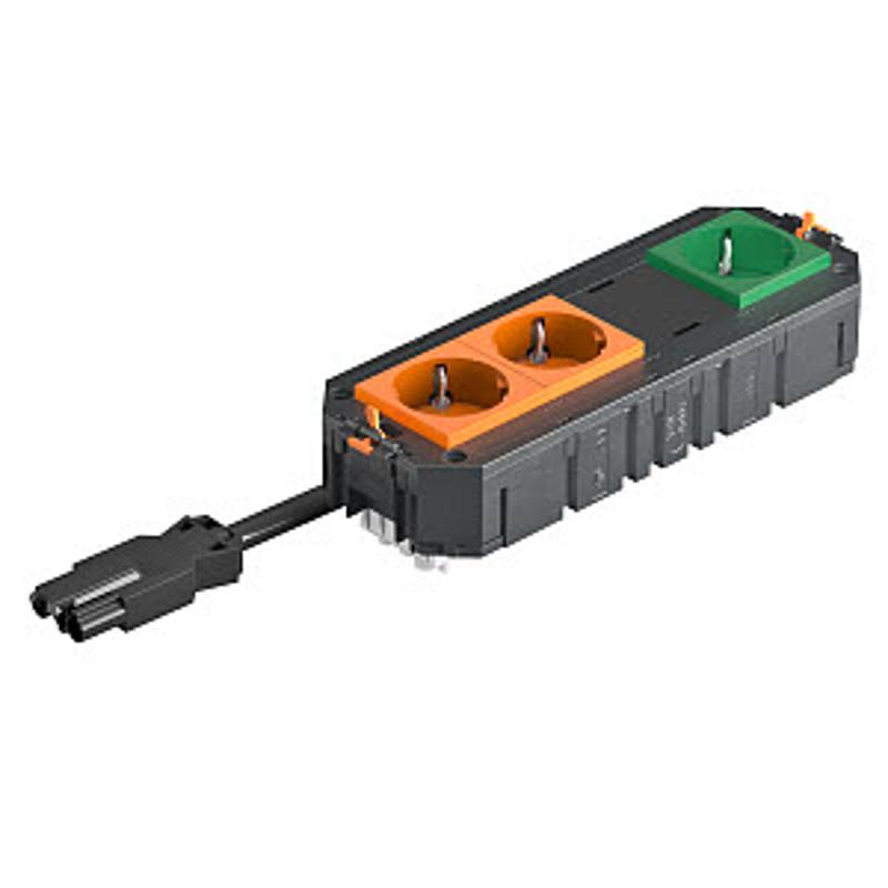 Коробка монтажная укомплектованная UT4 GST18i (3+1 розетки) с кабелем | 7404688 | OBO Bettermann — миниатюра 2