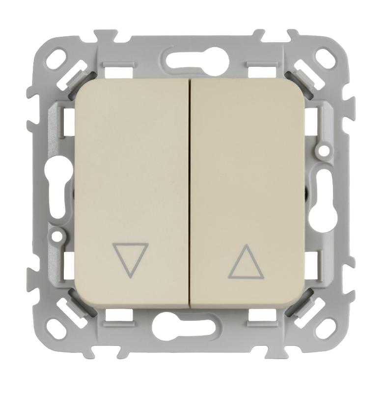 FLITE Выключатель жалюзи 10А ВЖ52-2-0-ФлСл сливочный | FI-V15-0-10-1-K86 | IEK — миниатюра 2