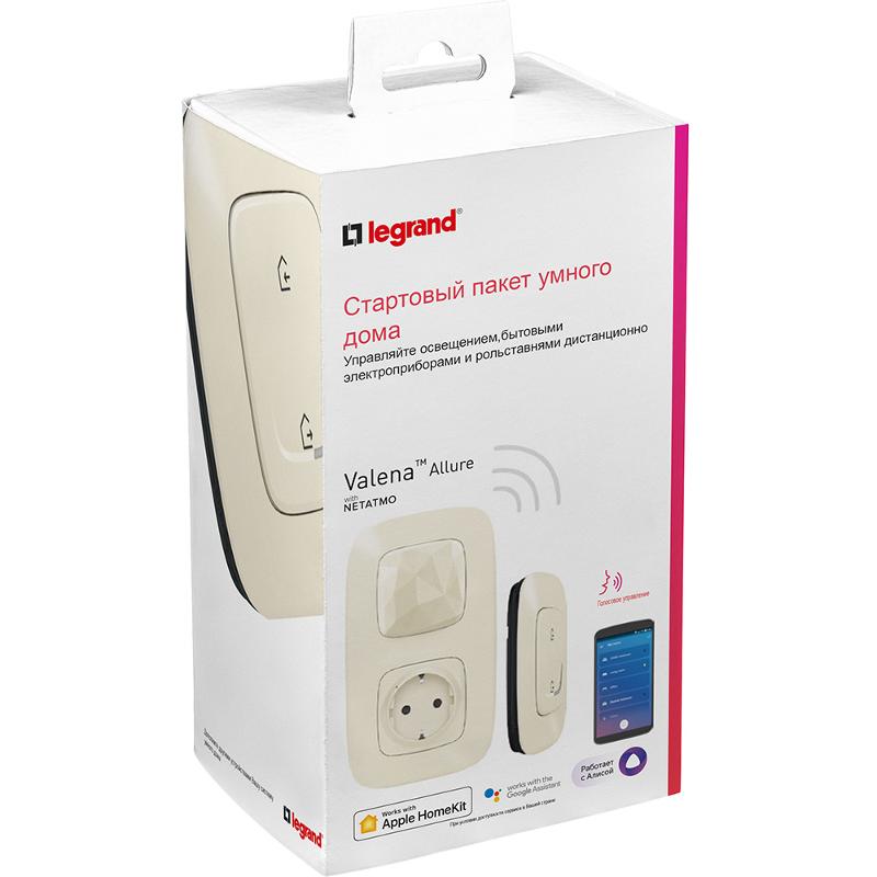 Пакет Умный стартовый Valena Allure (шлюз WiFi+розетка Умн.с/з 16А 230В+главн.беспроводн.выкл."Я дома/Я вне дома")сл.кость Netatmo — миниатюра 7