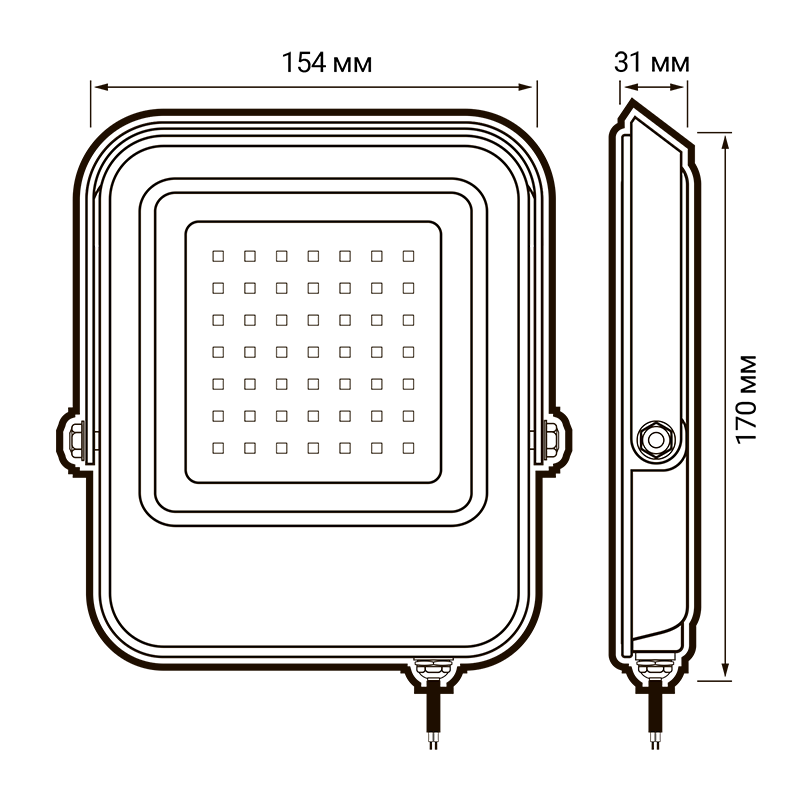 Прожектор светодиодный PFL- V 30w 6500K IP65 Jazzway | .5039711 | Jazzway — миниатюра 3