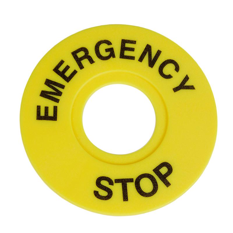 Бирка «Стоп» OptiSignal D22 A45-MH2260 круглая 60мм (EMERGENCY STOP) ZBY9320 |332199| КЭАЗ — КЭАЗ (Курский электроаппаратный завод)