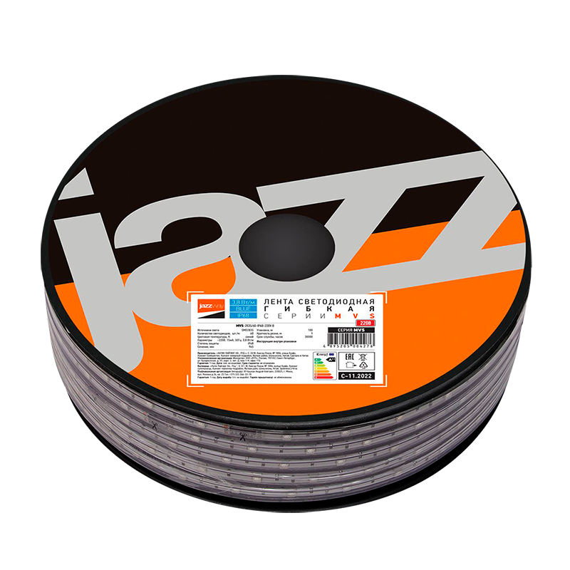 Лента MVS-2835/60-IP68-220V- B -1m (синий без аксессуаров) J арт.5004276A — Jazzway