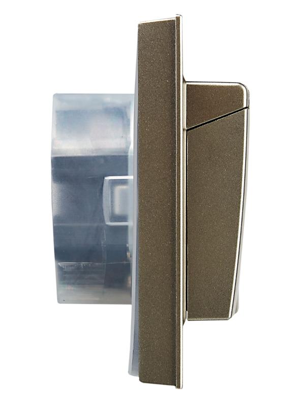 BRITE Розетка 2-ая с крышкой 16А в сб IP44 РСбш12-3-44-БрШ шампань | BR-R26-16-44-K37-F | IEK — миниатюра 3