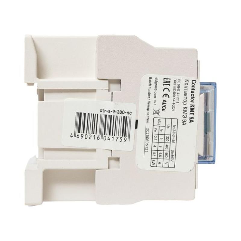 Контактор малогабаритный КМЭ 9А 380В 1NC EKF PROxima | ctr-s-9-380-nc | EKF — миниатюра 18