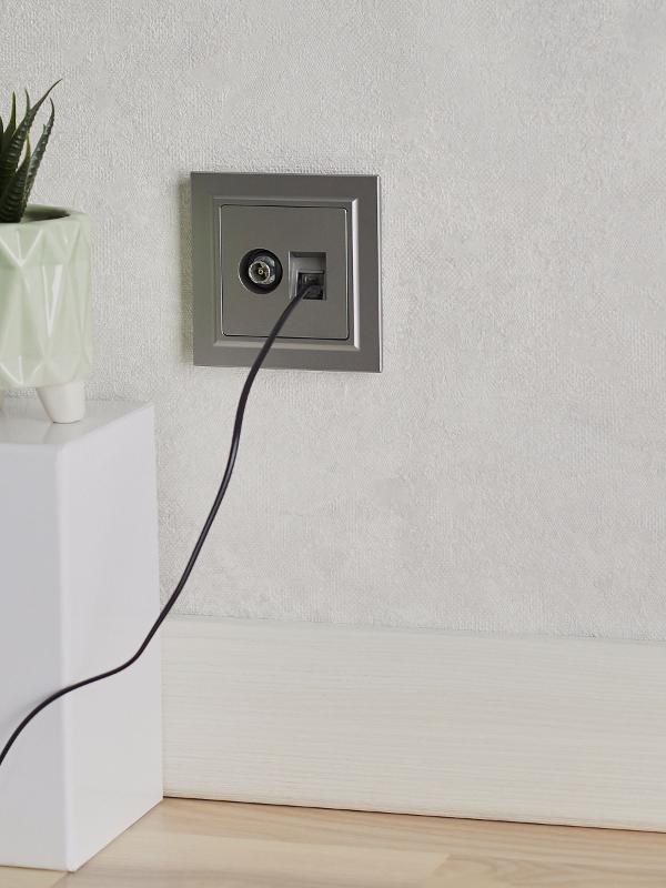 BRITE Розетка двойная TV+RJ45 кат.5E РТВ/РК12-БрС сталь | BR-AK20-1-K46 | IEK — миниатюра 9