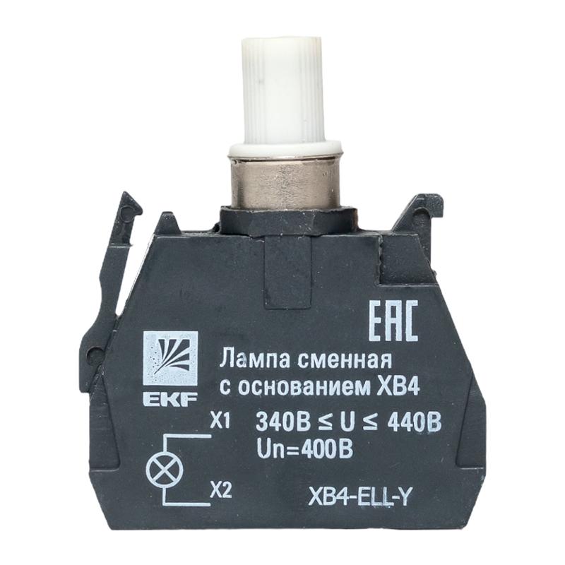 Лампа сменная c основанием XB4 желтая 400В EKF PROxima  |  XB4-ELL-Y |  EKF  — миниатюра 9
