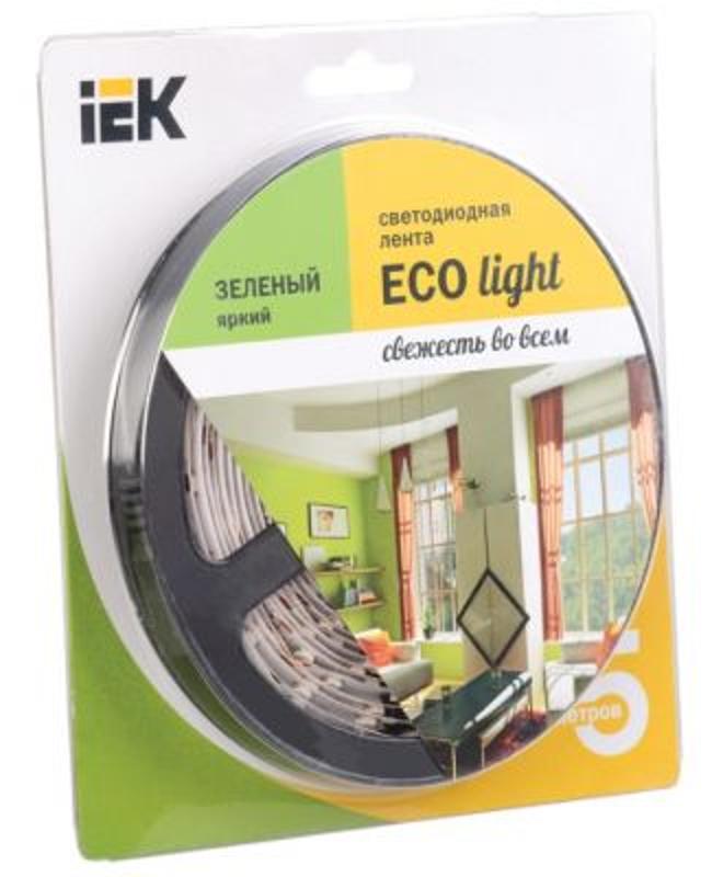 Лента светодиодная LSR-3528G60-eco 4,8Вт 12В зеленый IP20 5м | LSR1-5-060-20-1-05 | IEK — миниатюра 2