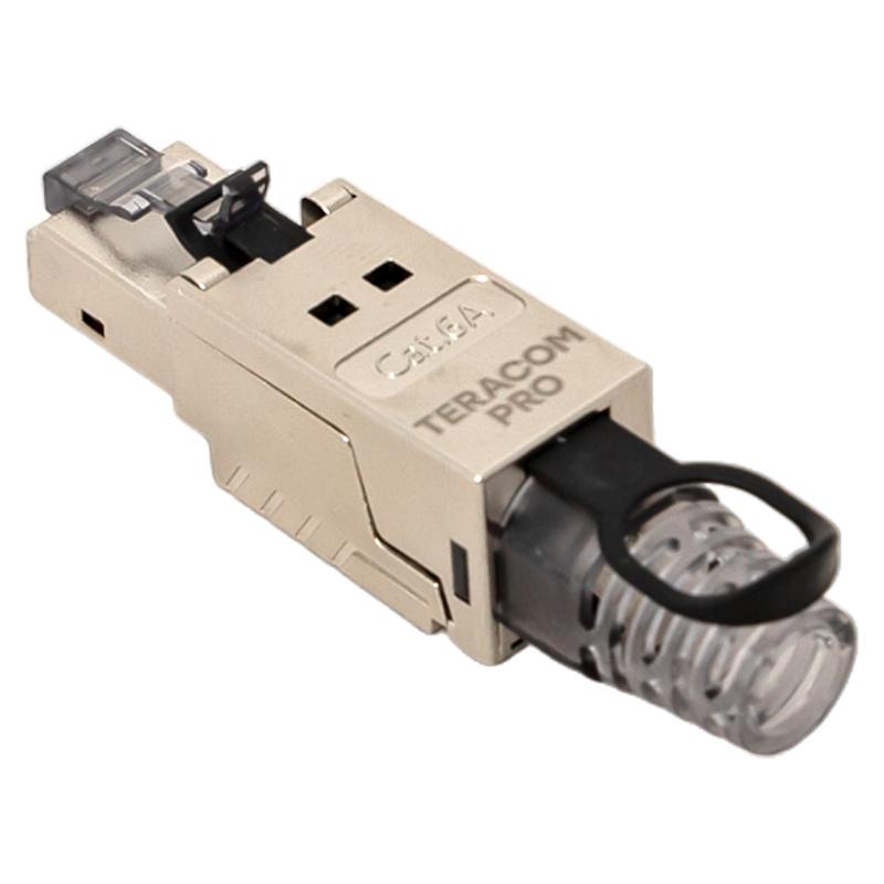 Коннектор TERACOM PRO полевой заделки RJ-45 (8P8C) экранированный STP для кабеля Cat.6A | TRP-PLUG-6ASTP-FST | EKF — миниатюра 13
