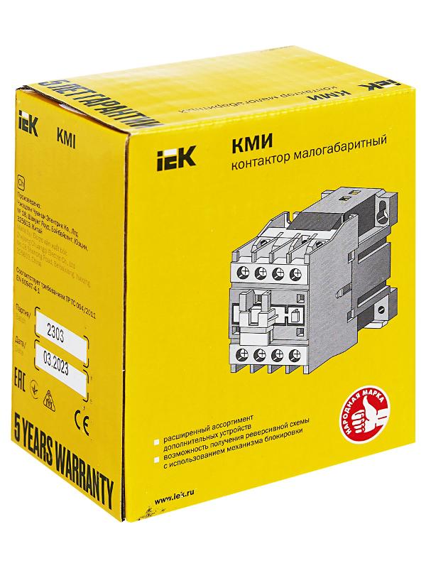 Контактор КМИ-23210 32А 230В/АС3 1НО  | KKM21-032-230-10 | IEK — миниатюра 8