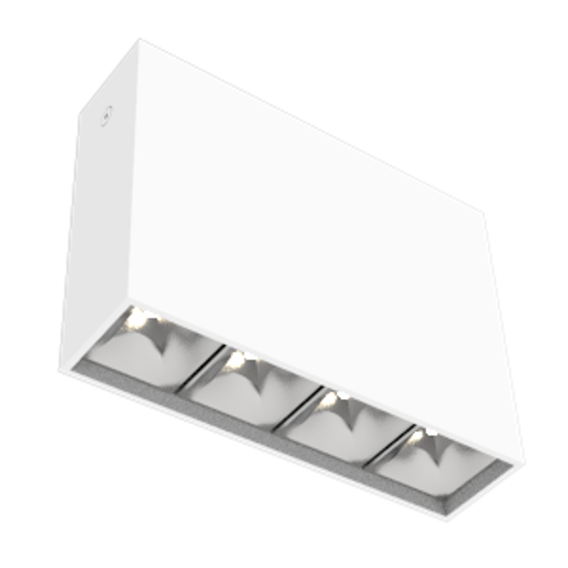 Светодиодный светильник DL-Box Reflect Multi 1x4 накладной 10 Вт 4000 К 150х40х115 мм RAL9003 белый муар DALI | V1-R0-00252-20D20-2001040 | VARTON — VARTON
