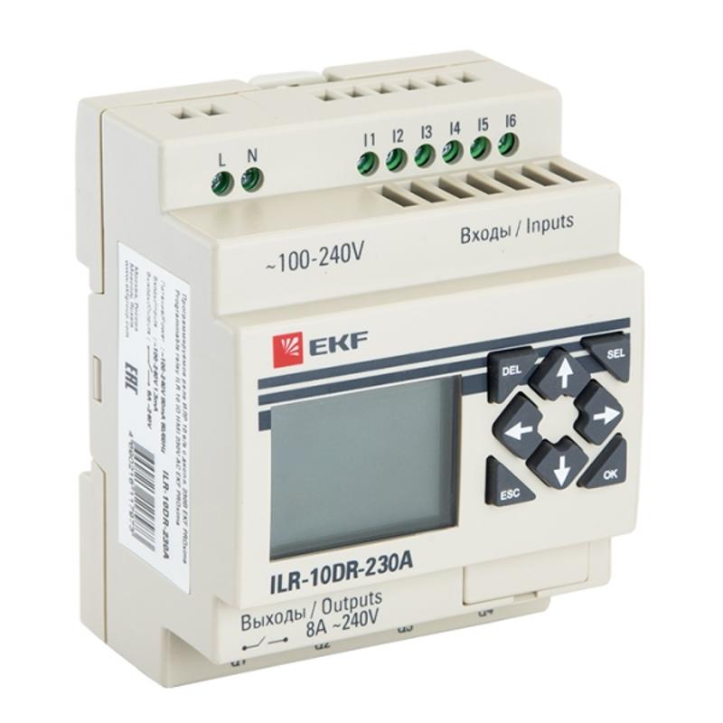 Программируемое реле 10 в/в с диспл. 230В PRO-Relay EKF PROxima | ILR-10DR-230A | EKF — EKF