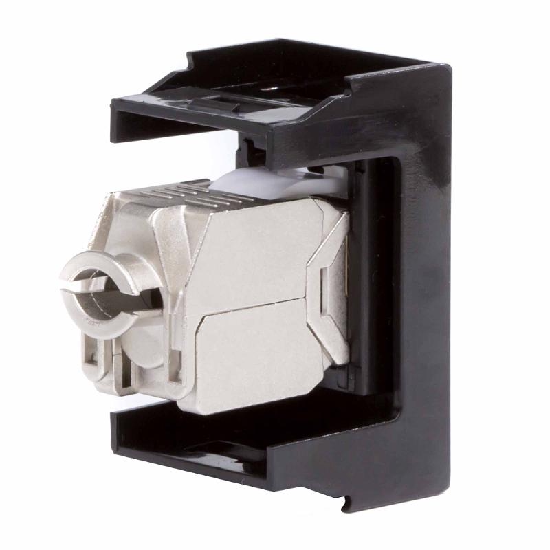 Розетка RJ-45 кат5E,экр,Viva,1 мод.,черн | 45248 | DKC — миниатюра 3