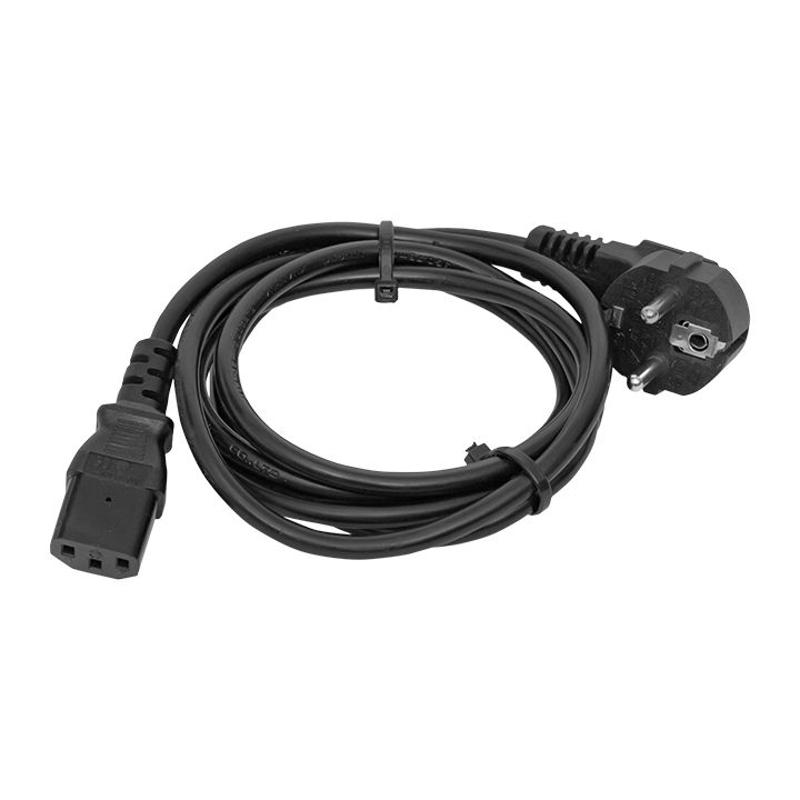 Кабель питания TERACOM для PDU IEC 60320 C13 - CEE 7/7 (Schuko)3x1,5мм2 250В 10A длина 2 м | TRC-PCA-C13-SH-2M | EKF — EKF